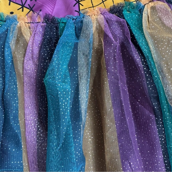 Nightmare Before Christmas Sally Dress Girls M 7 8 NEW Tutu Halloween - Picture 4 of 6